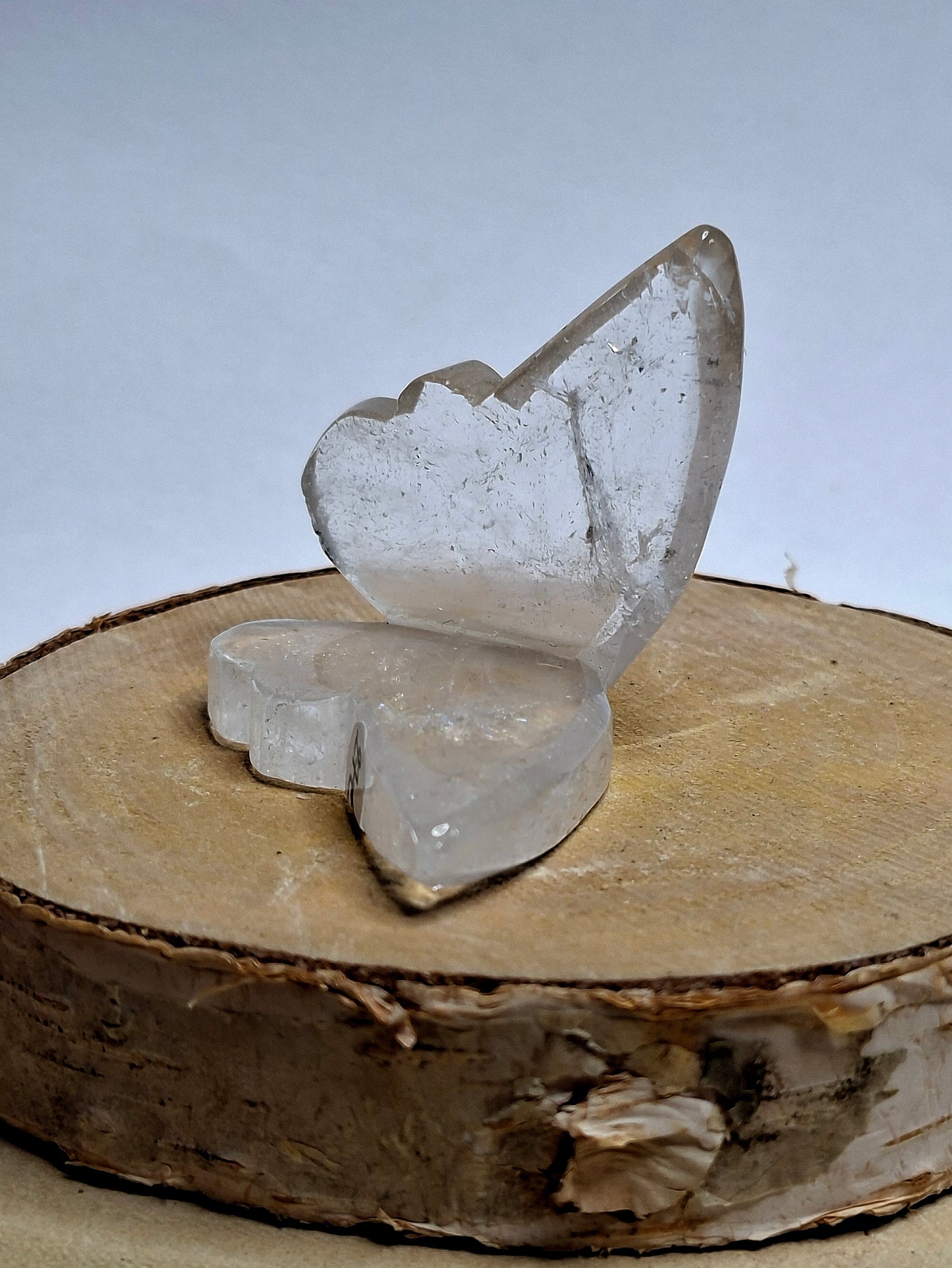 NOUVEAU - Papillon 3D en cristal de roche