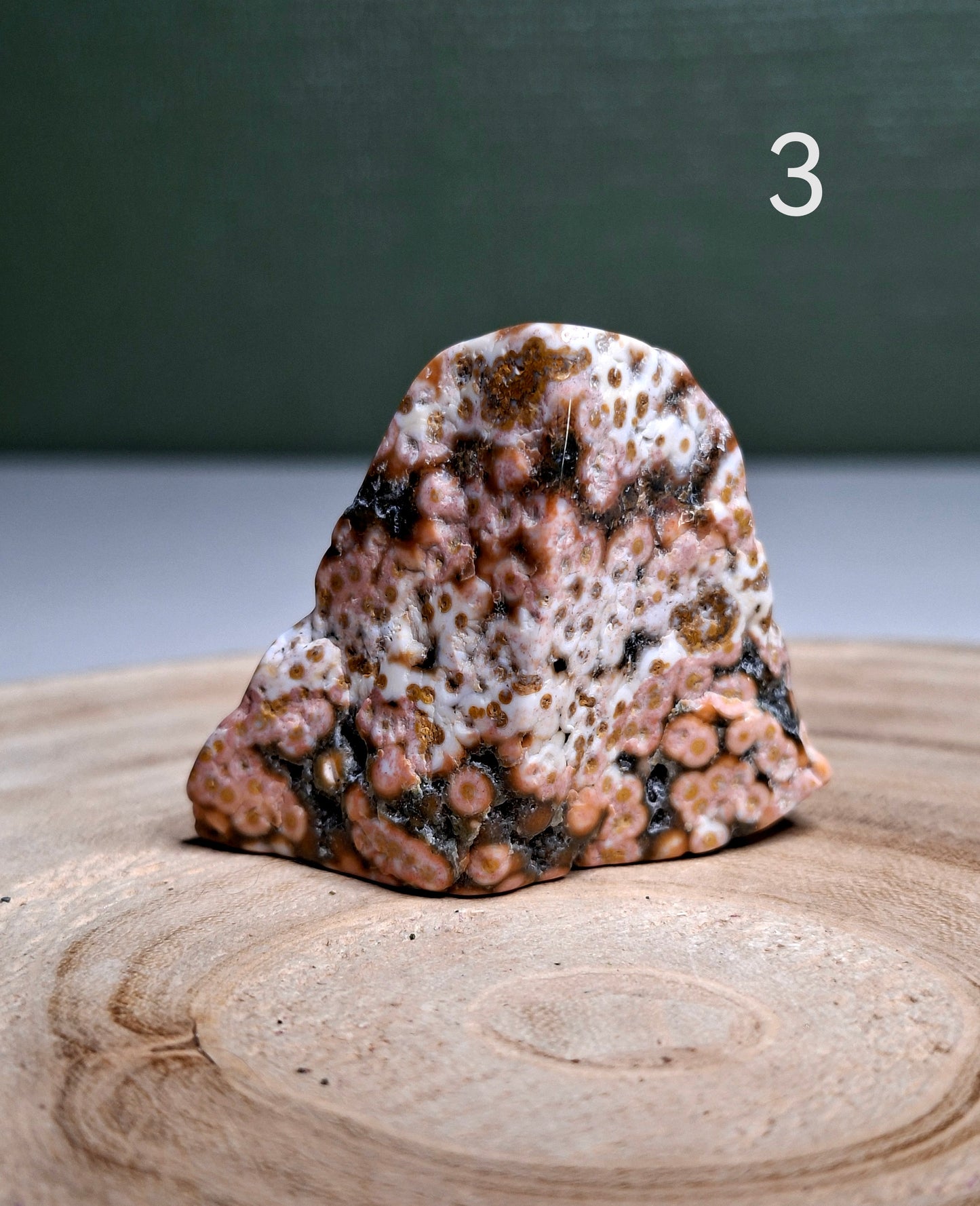 NOUVEAU - Forme libre en jaspe océan