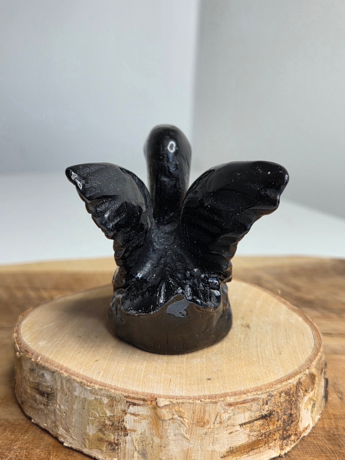 SOLDES -20% - Cygne en obsidienne noire