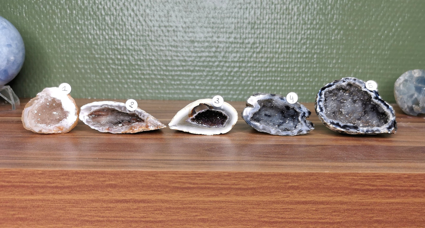 Géode en agate drusy