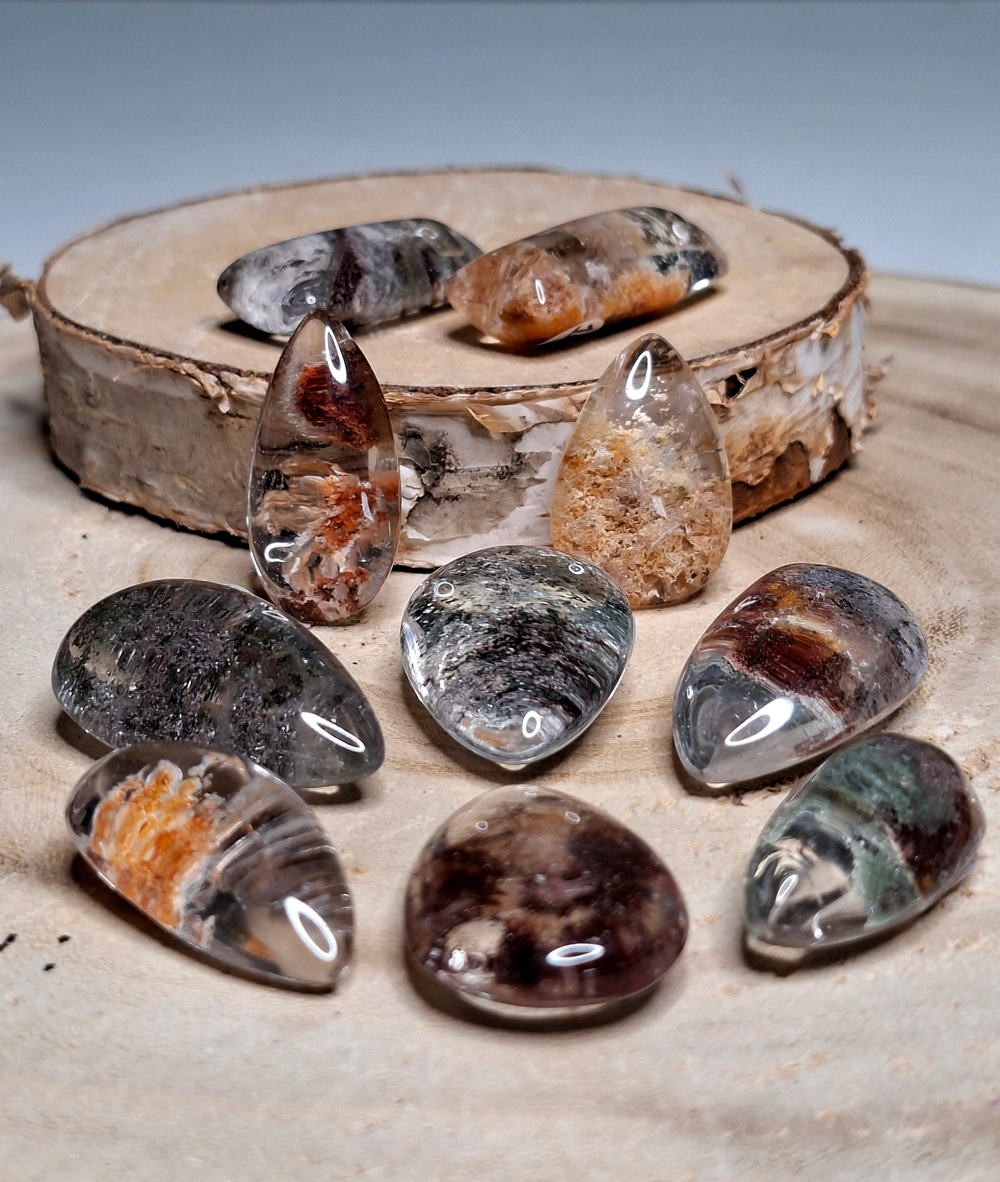 NOUVEAU - Goutte et rectangle en lodolite