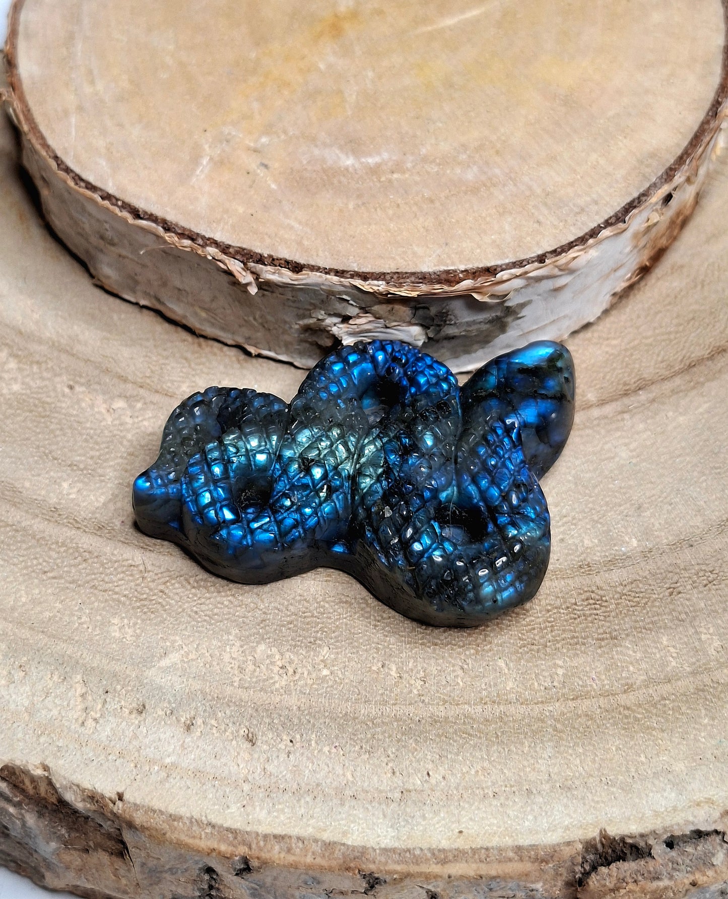 NOUVEAU - Serpent en labradorite