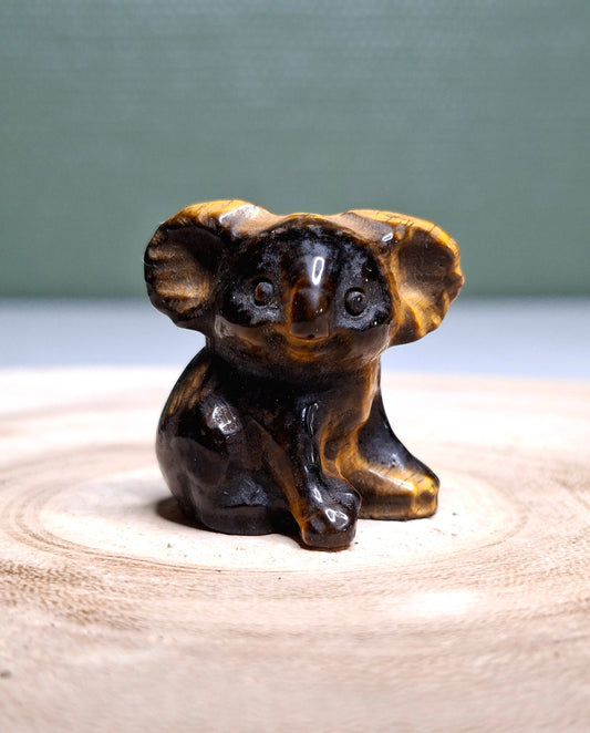 NOUVEAU - Koala en œil de tigre