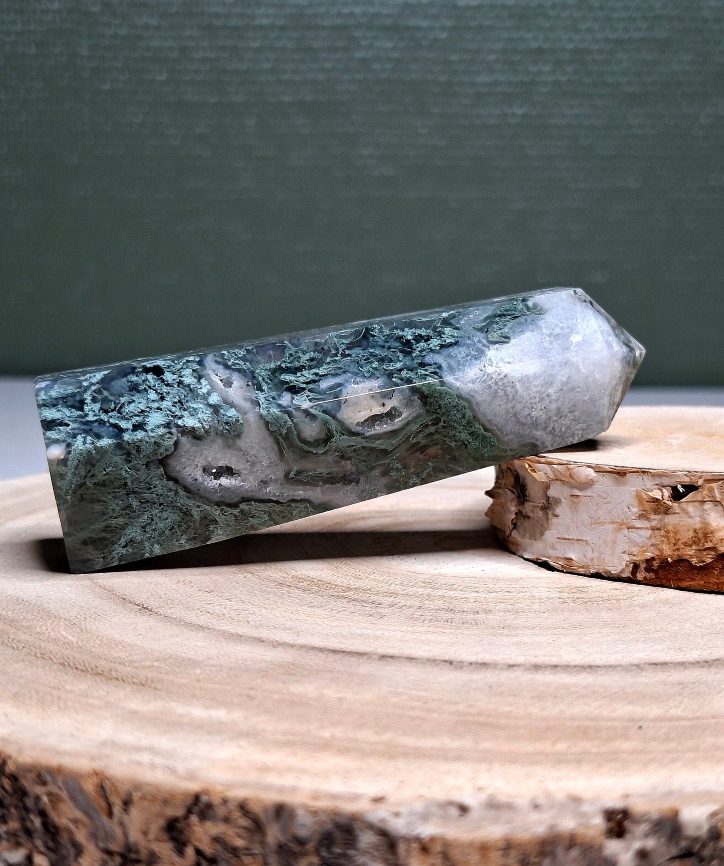 NOUVEAU - Tour en agate fleur