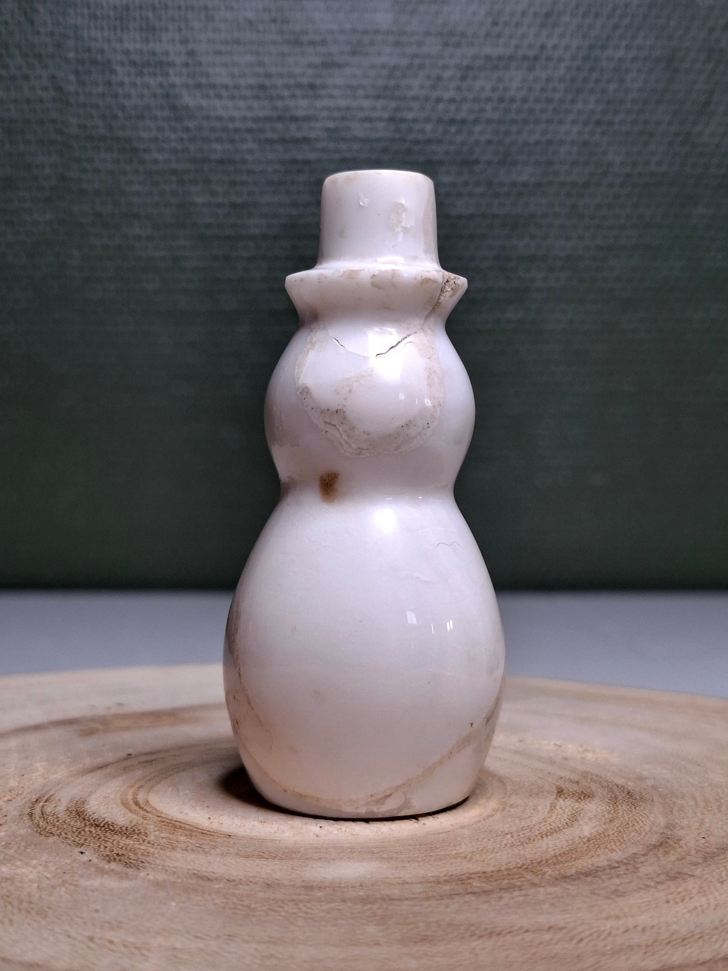 NOUVEAU - Bonhomme de neige en agate neige