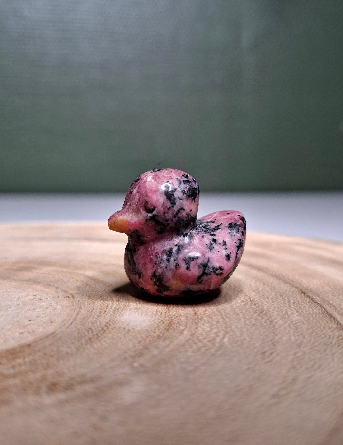 NOUVEAU - Canard en rhodonite