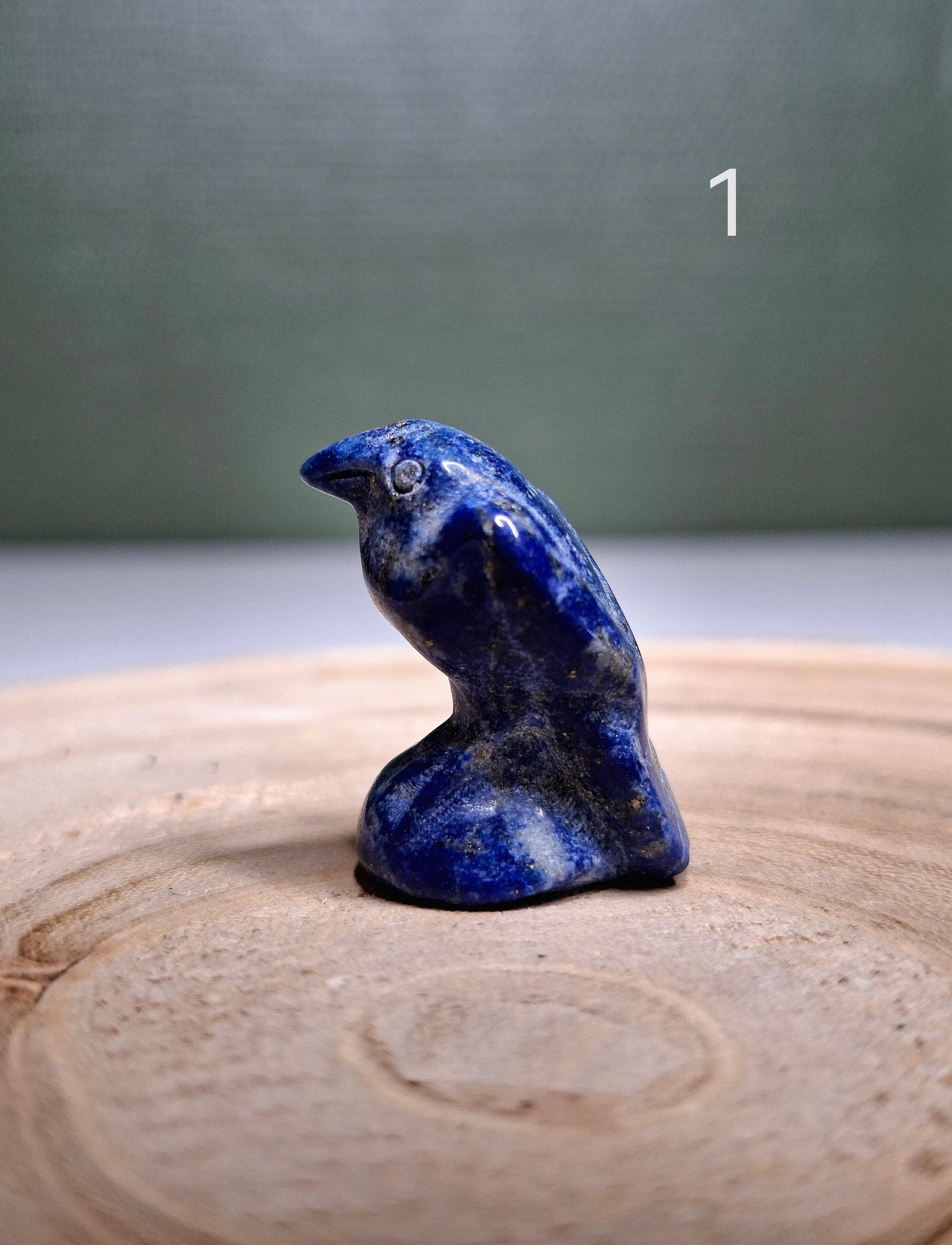 NOUVEAU - Corbeau en lapis lazuli