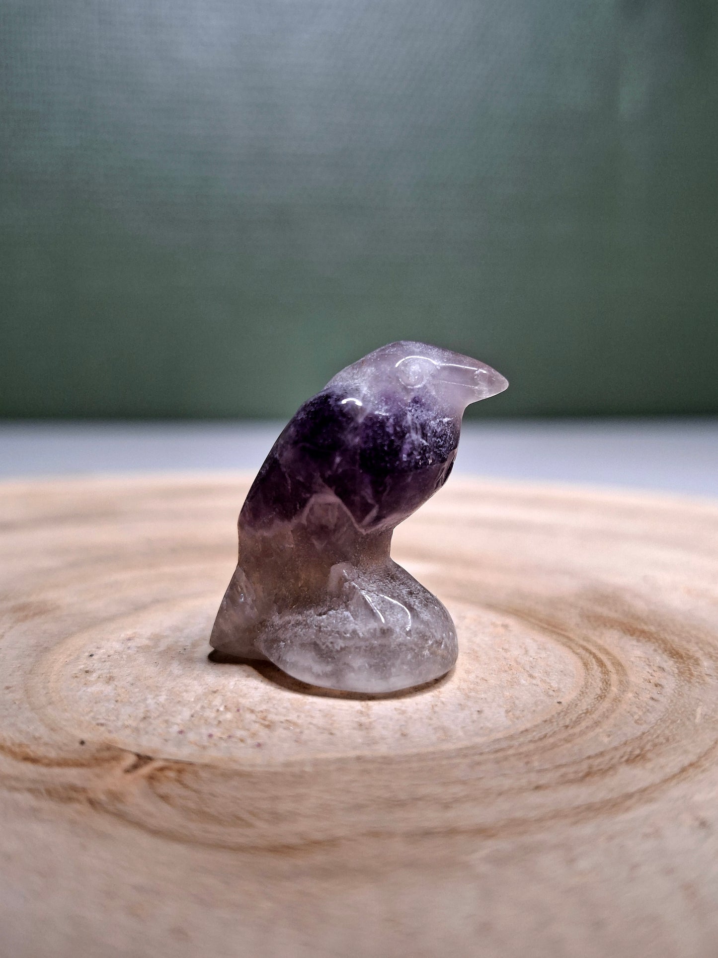 NOUVEAU - Corbeau en améthyste