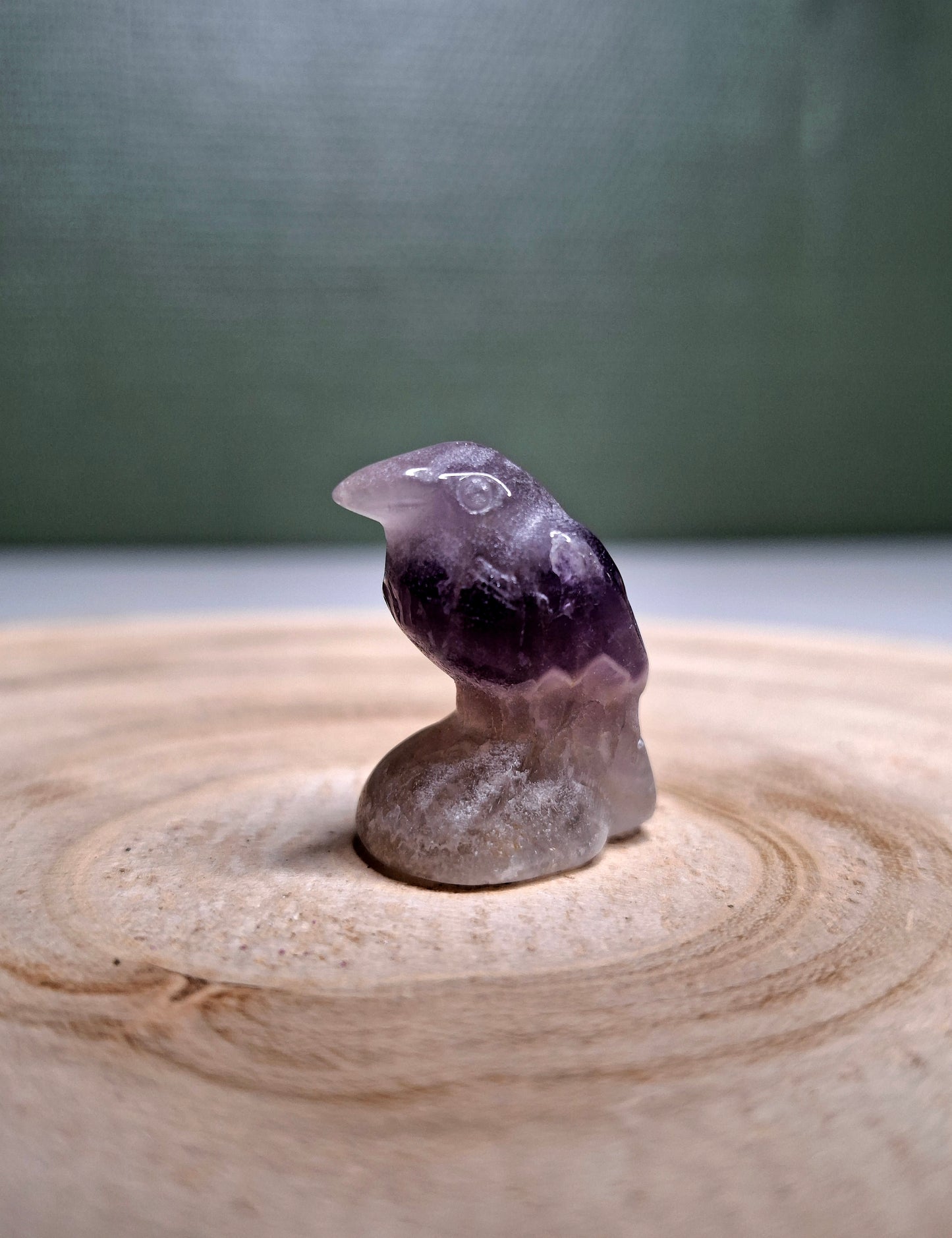 NOUVEAU - Corbeau en améthyste