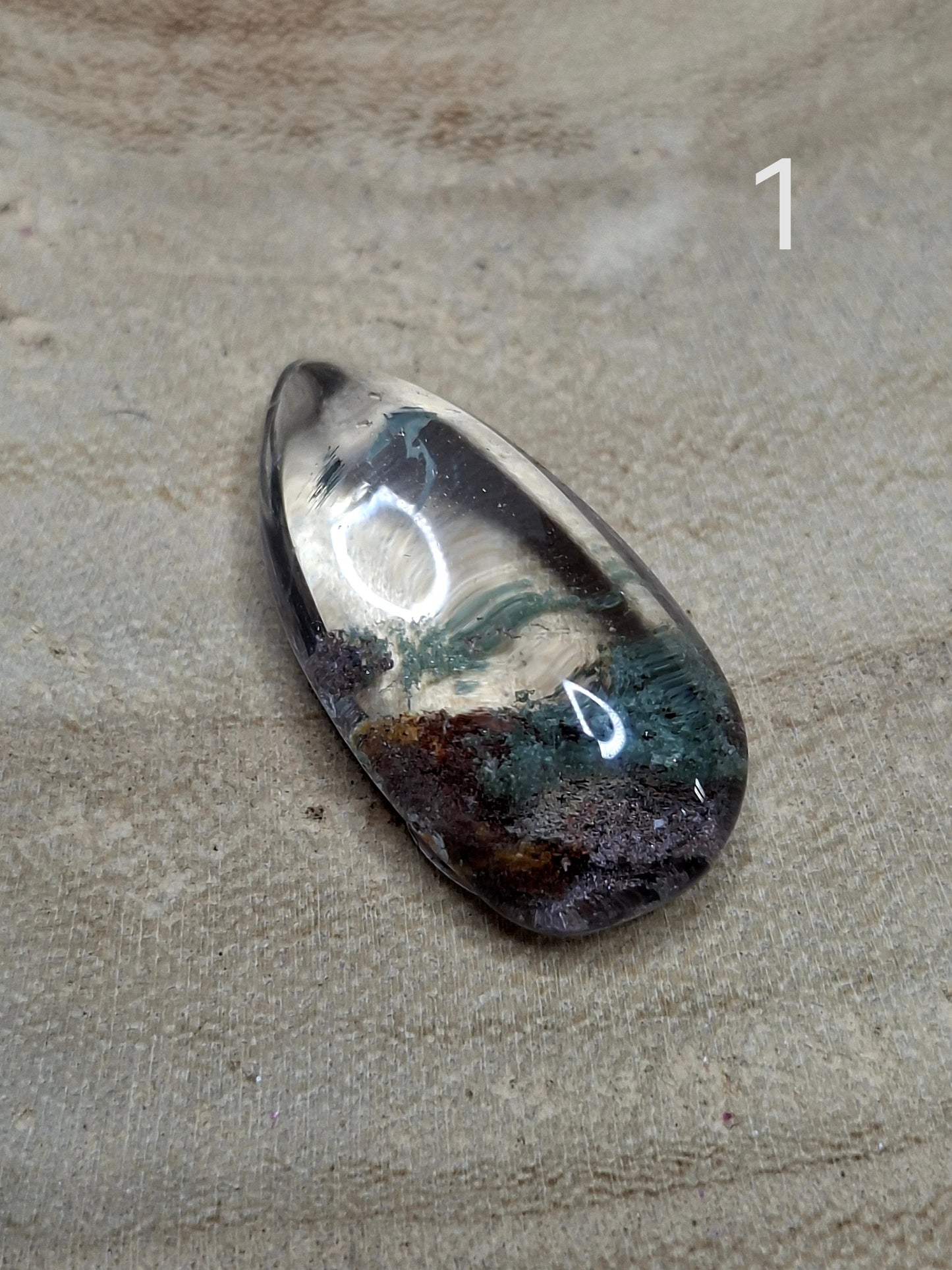 NOUVEAU - Goutte et rectangle en lodolite