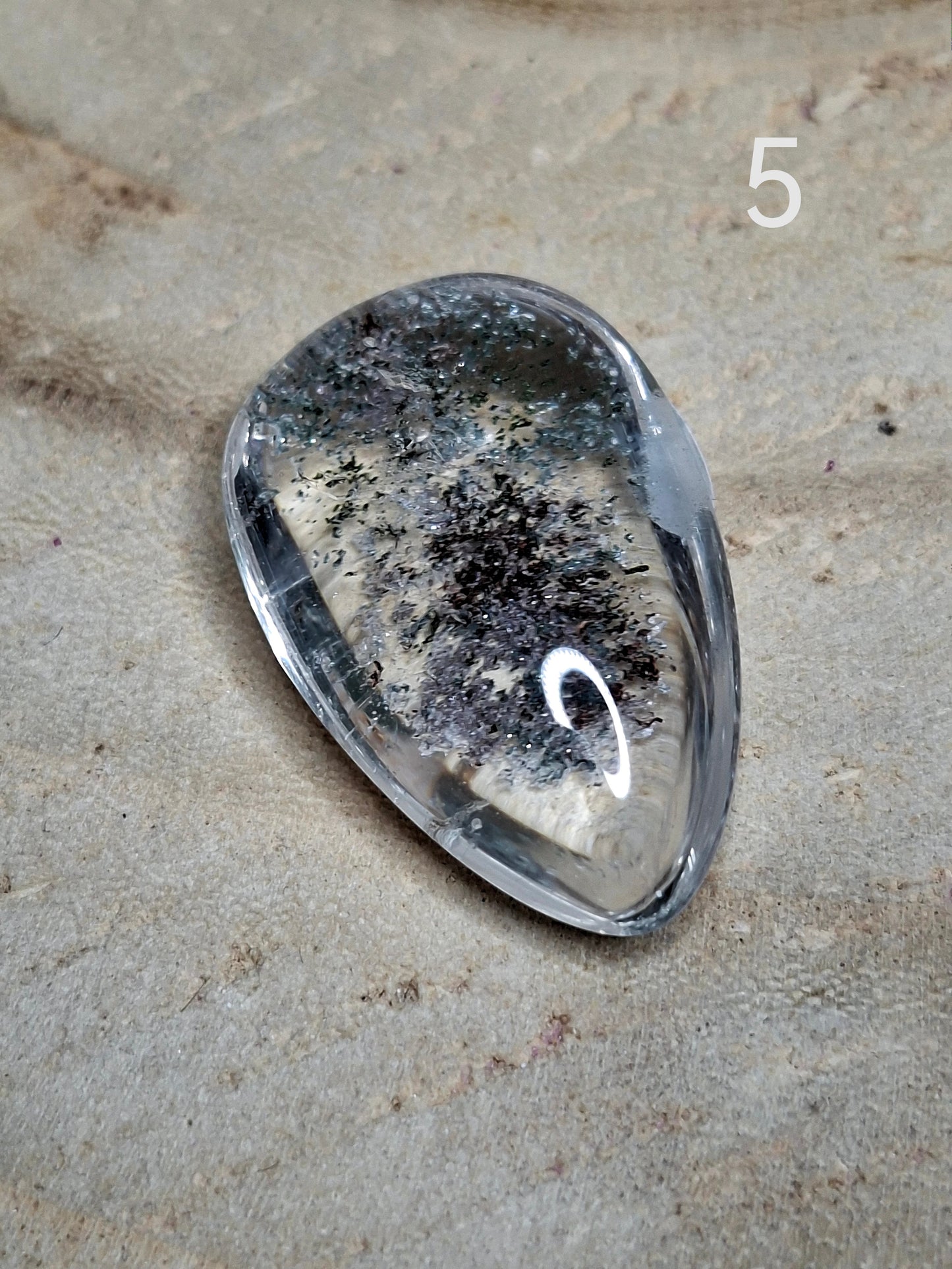 NOUVEAU - Goutte et rectangle en lodolite