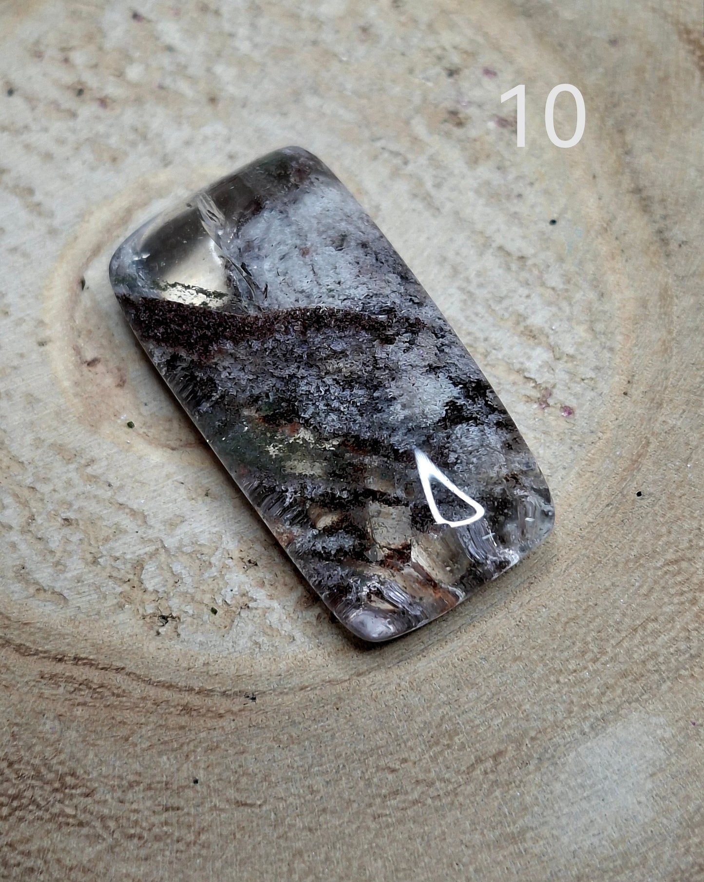 NOUVEAU - Goutte et rectangle en lodolite