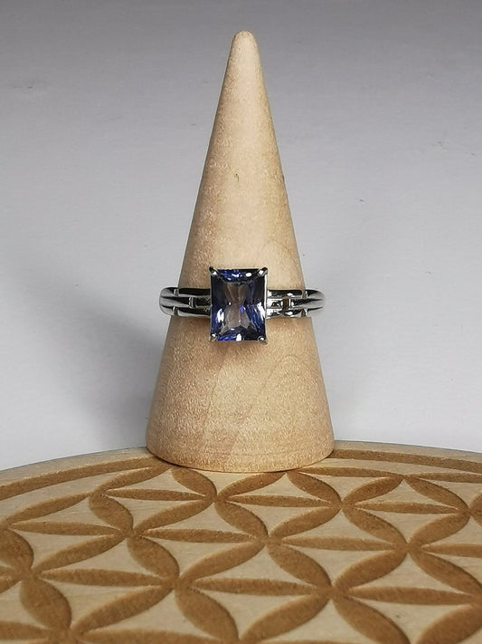NOUVEAU - Bague en topaze blue london sur argent