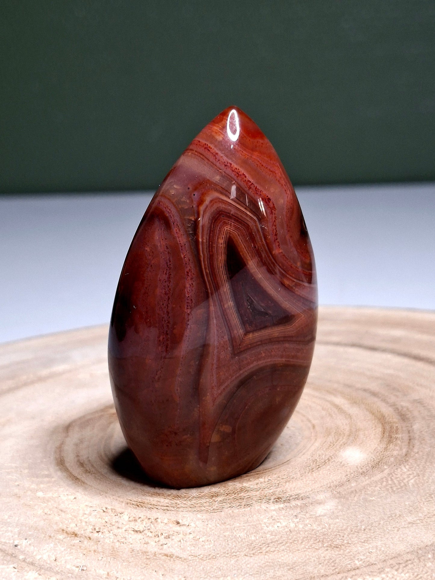 NOUVEAU - Flamme en cornaline