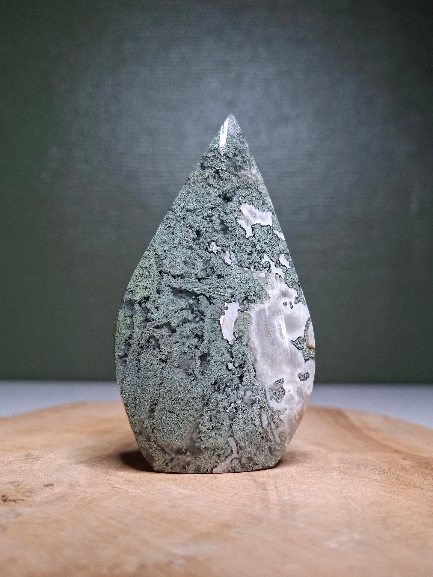 NOUVEAU - Flamme en agate mousse