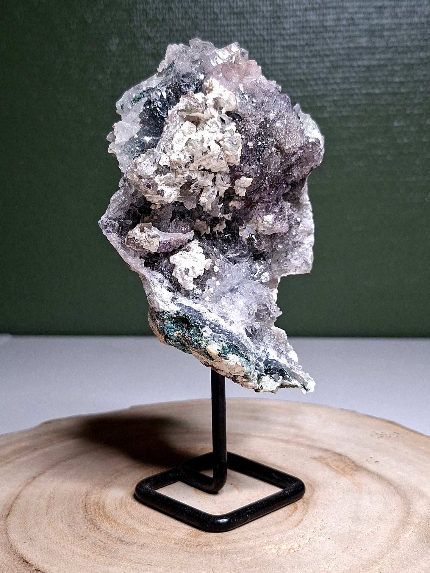 NOUVEAU - Druse en zéolithe sur support