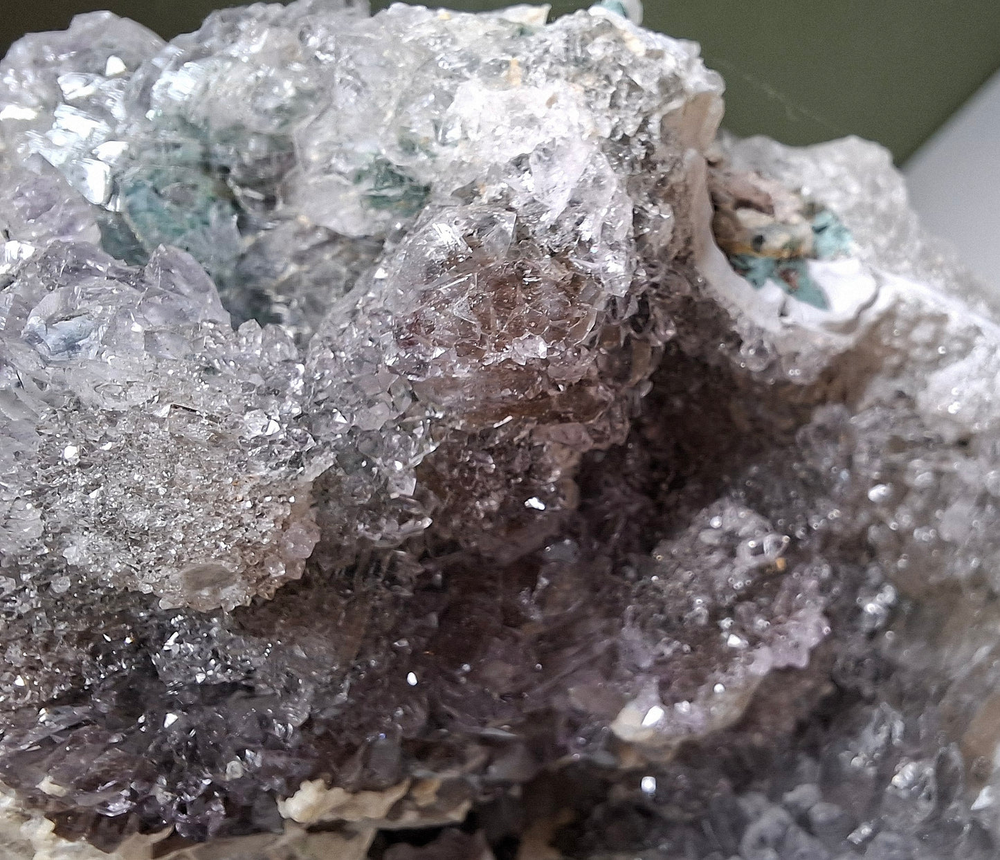 NOUVEAU - Druse en zéolithe sur support