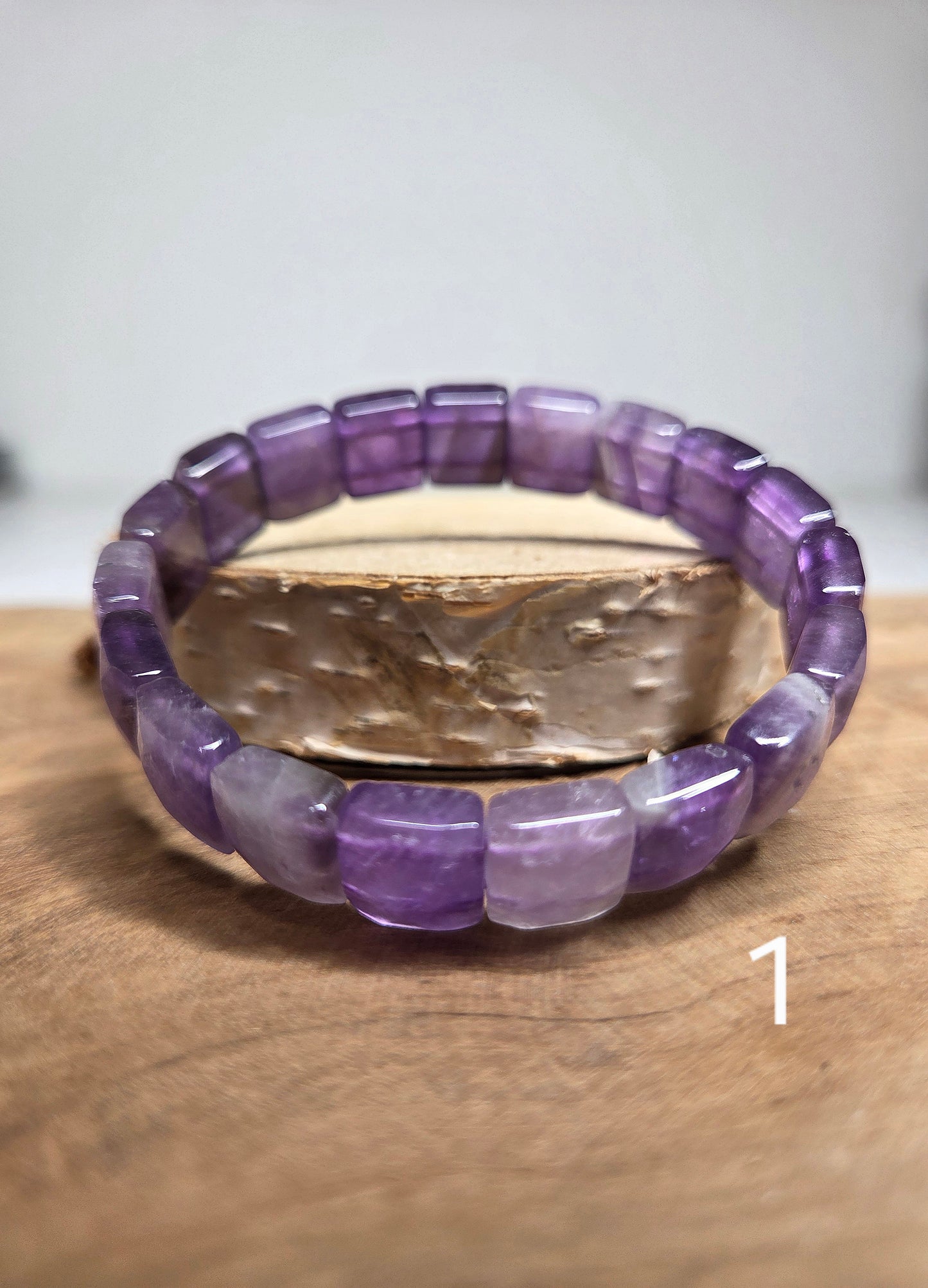 NOUVEAU - Bracelet en améthyste