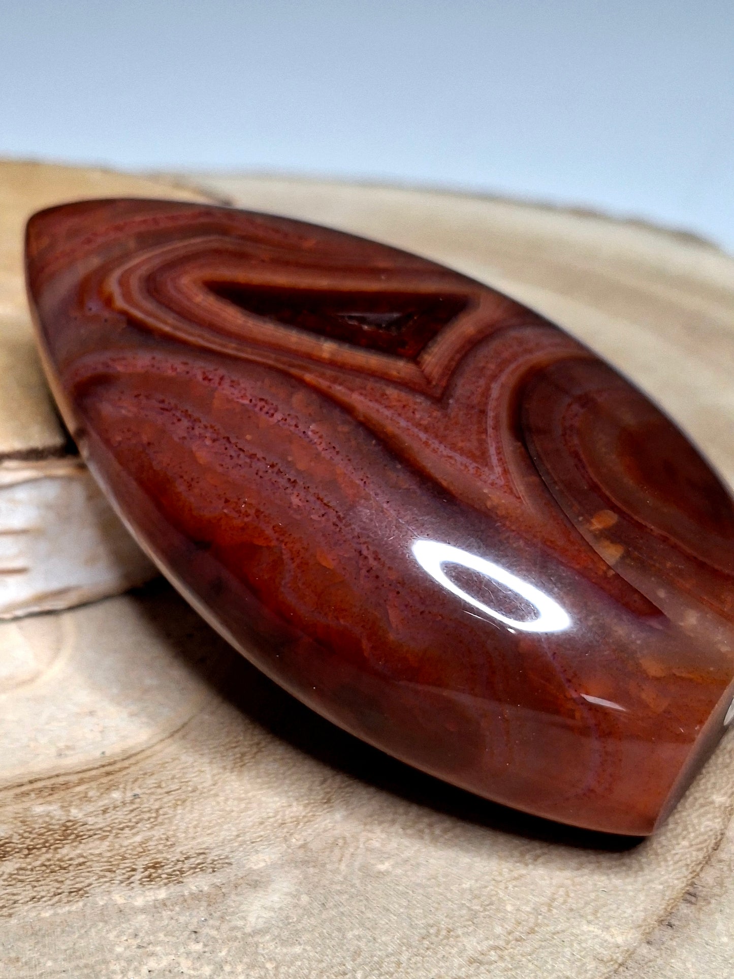 NOUVEAU - Flamme en cornaline