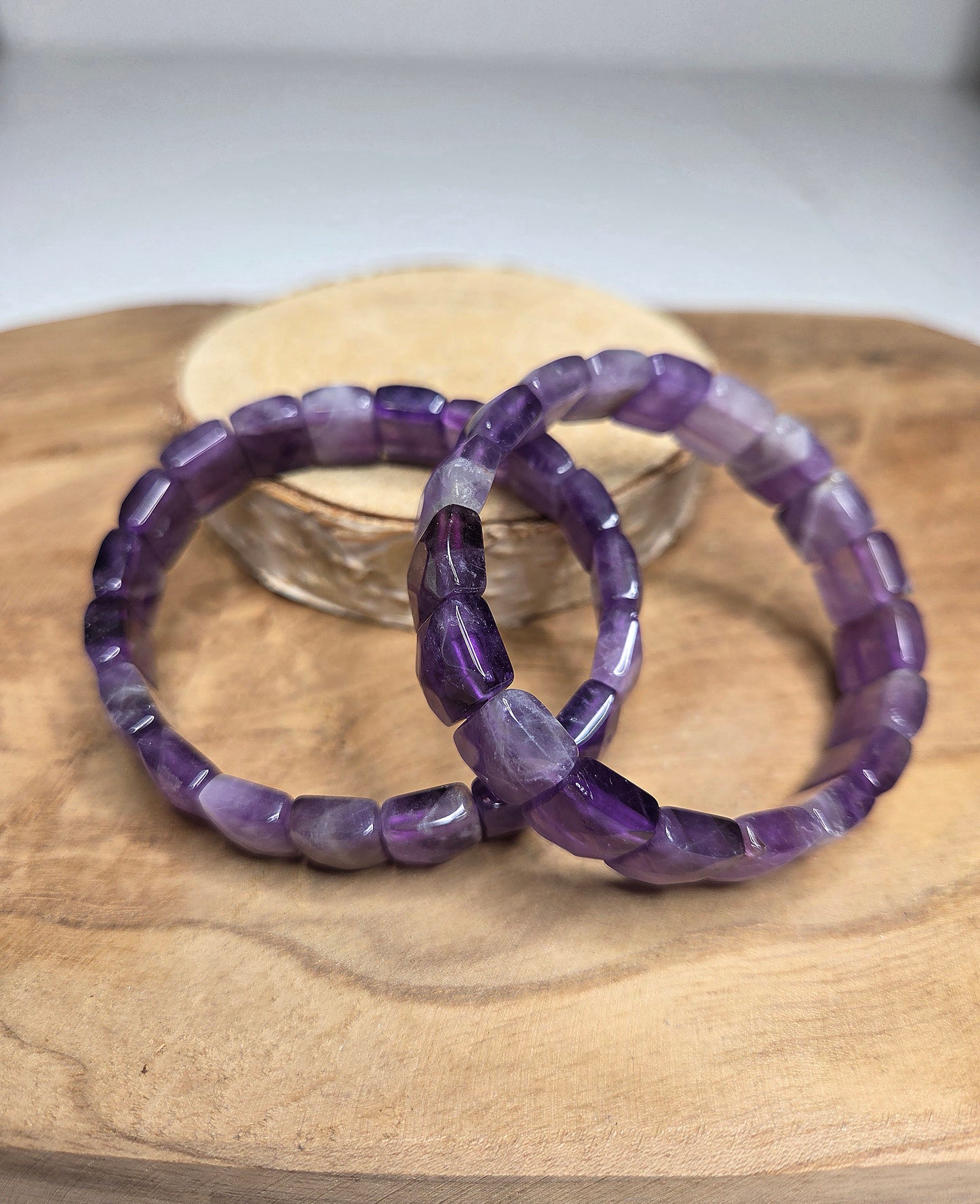 NOUVEAU - Bracelet en améthyste