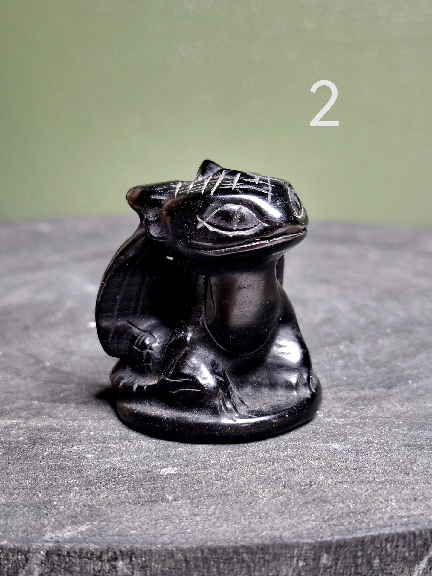 NOUVEAU - Dragon Krokmou en obsidienne noire