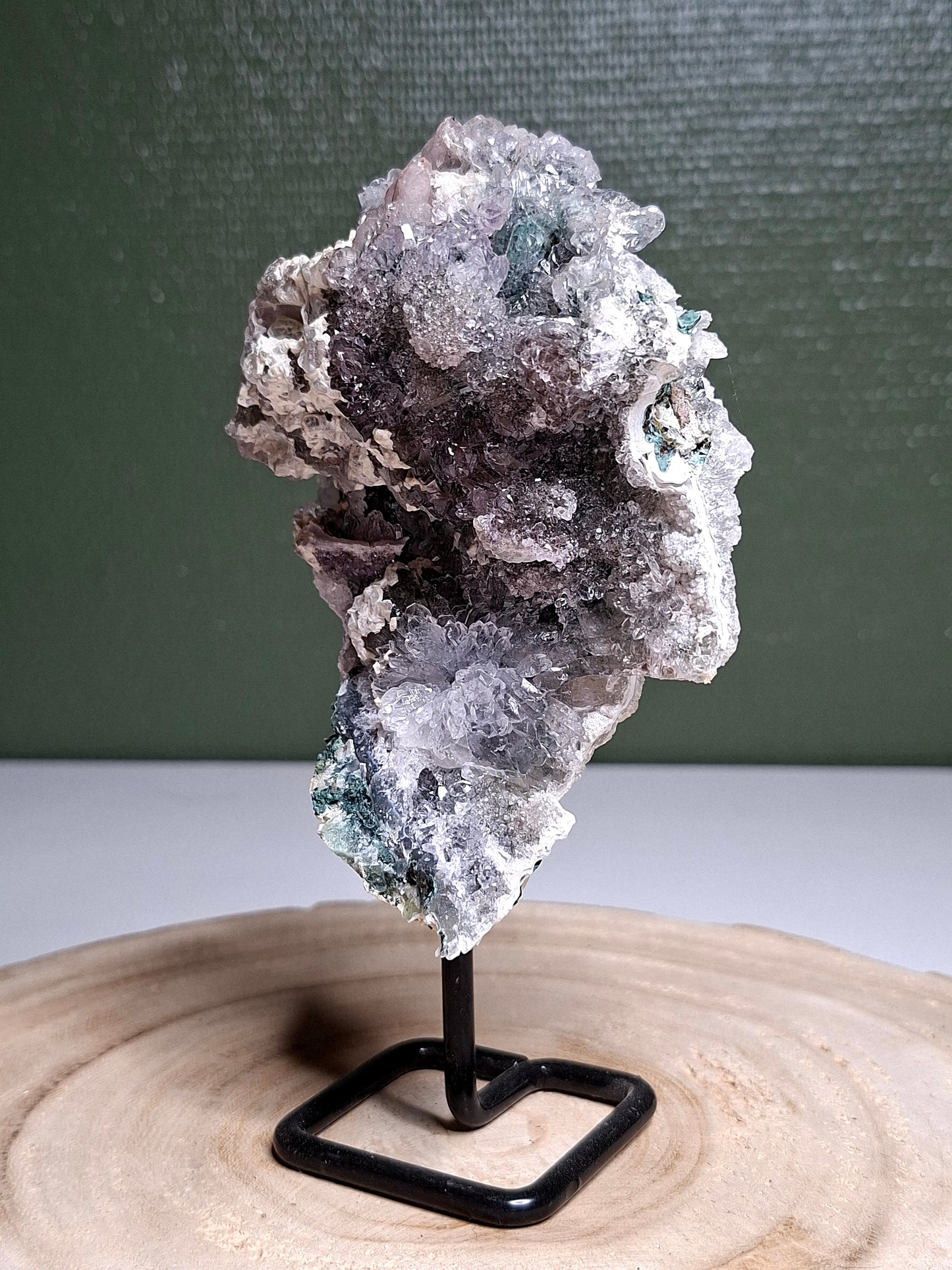 NOUVEAU - Druse en zéolithe sur support