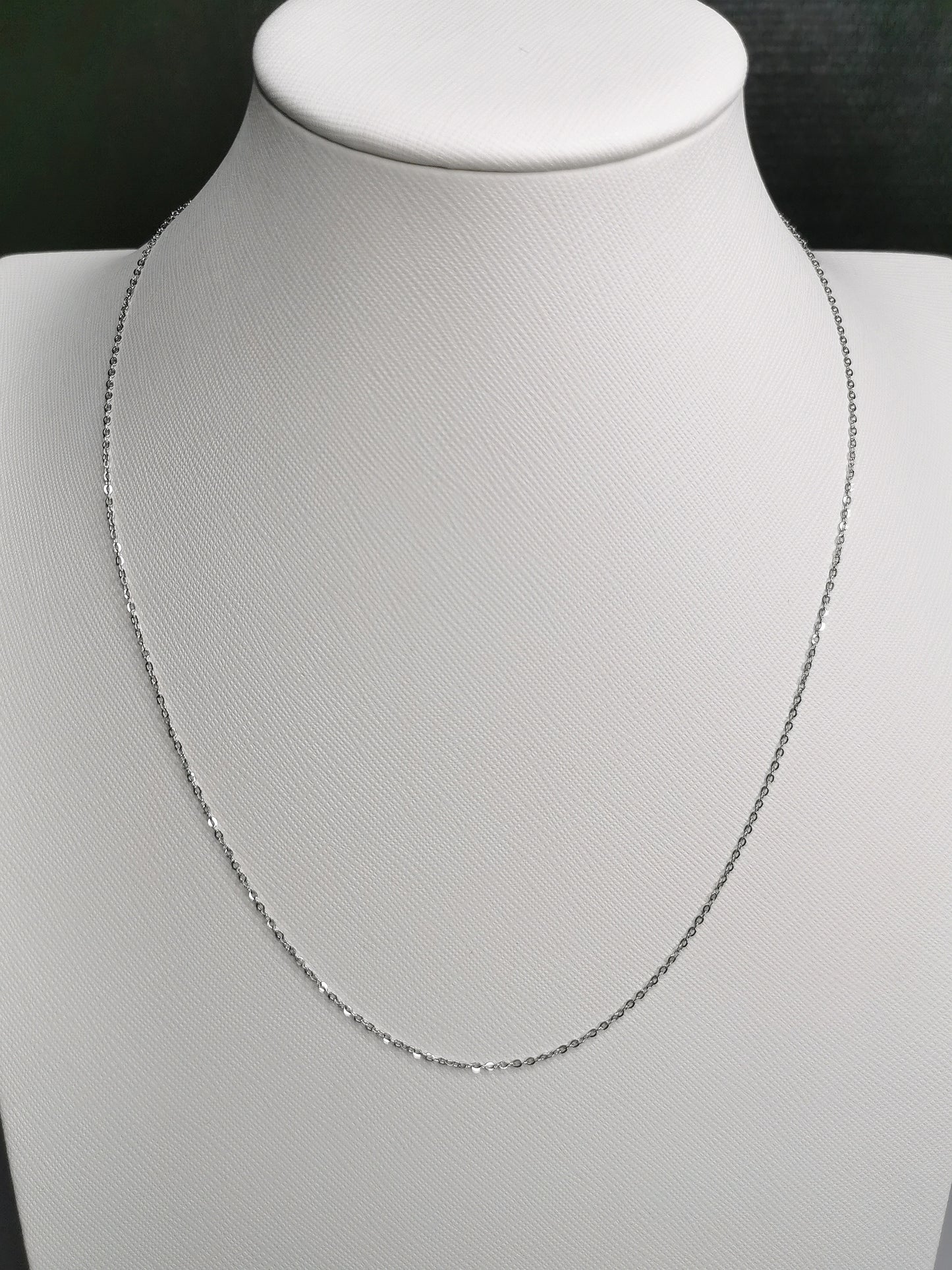 Chaîne tige en acier inoxydable argenté