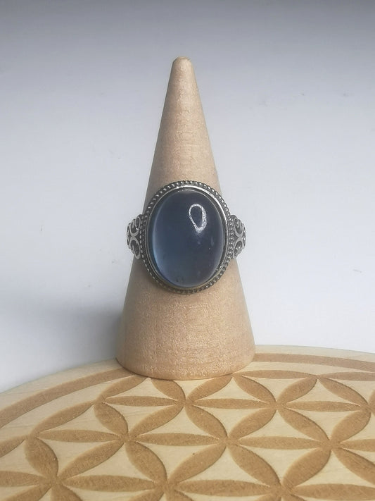 NOUVEAU - Bague en aigue marine sur argent