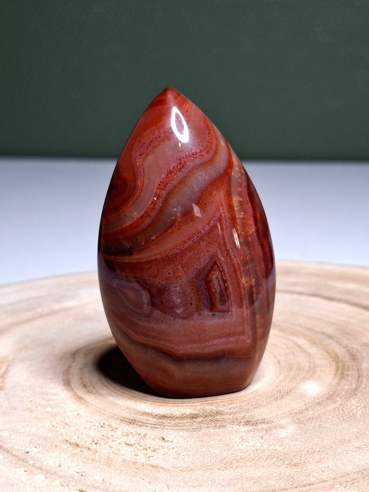 NOUVEAU - Flamme en cornaline