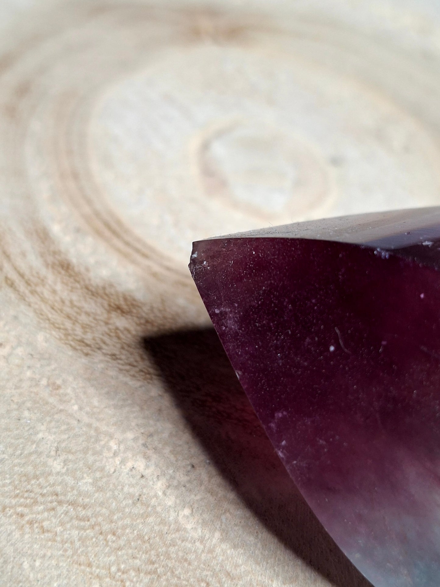 NOUVEAU - Flamme en fluorite pastèque