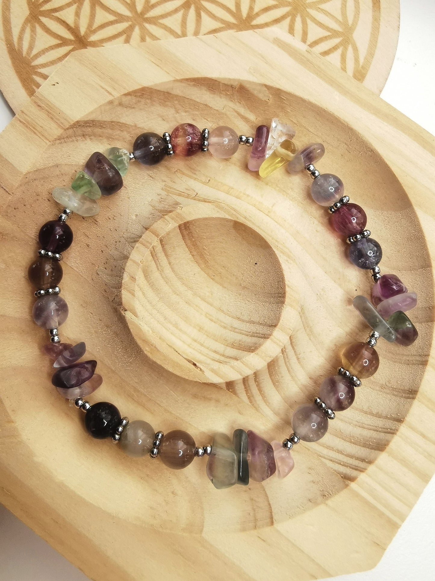 Bracelet en fluorite [PIÈCE UNIQUE]