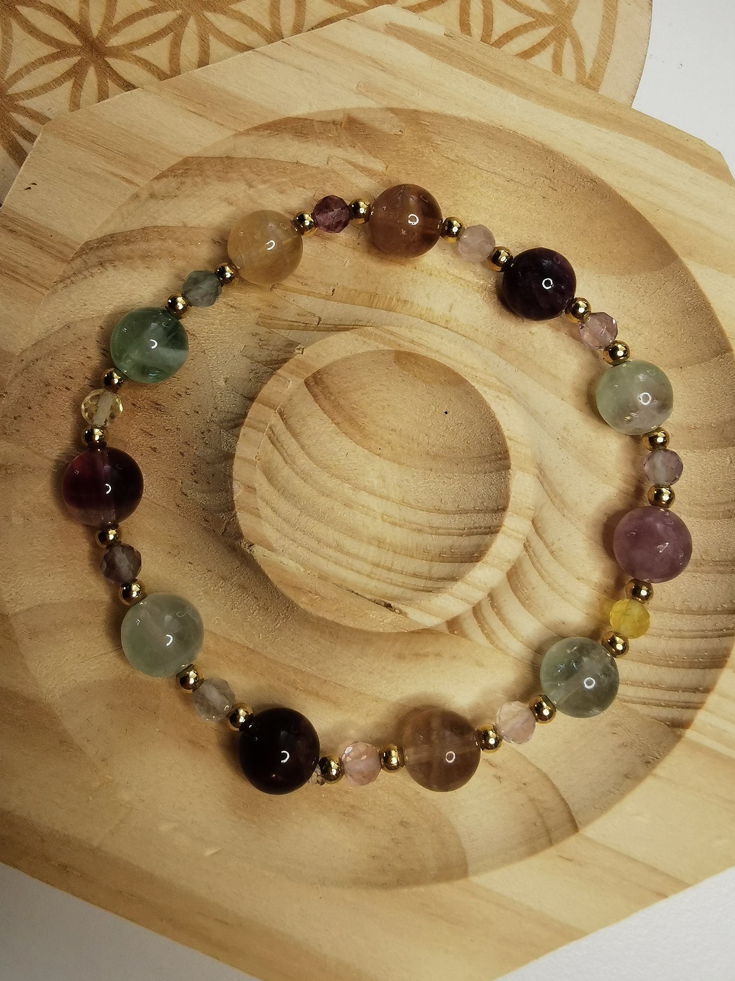 Bracelet en fluorite [PIÈCE UNIQUE]