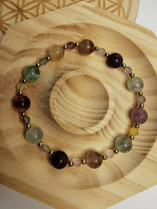 NOUVEAU - Bracelet en fluorite [PIÈCE UNIQUE]