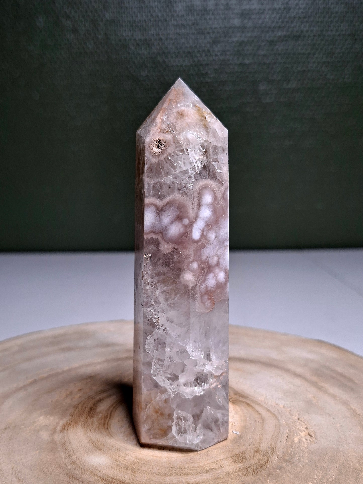 NOUVEAU - Tour en agate fleur