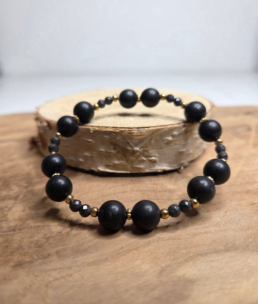 NOUVEAU - Bracelet en shungite [PIÈCE UNIQUE]