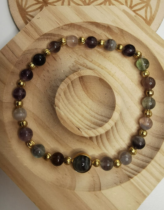 NOUVEAU - Bracelet en fluorite [PIÈCE UNIQUE]