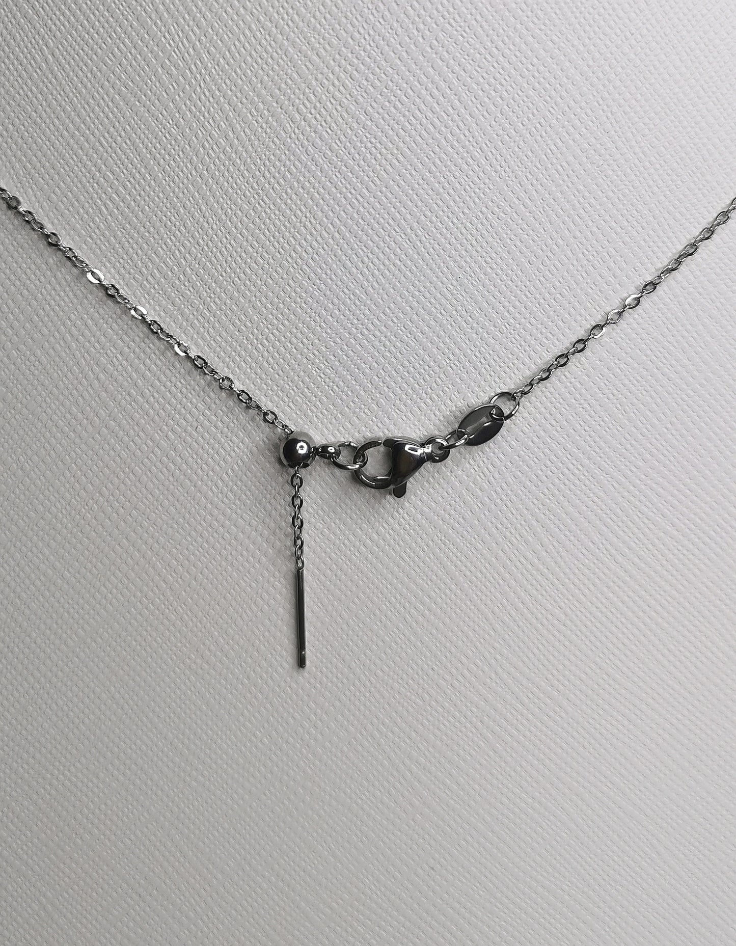 Chaîne tige en acier inoxydable argenté