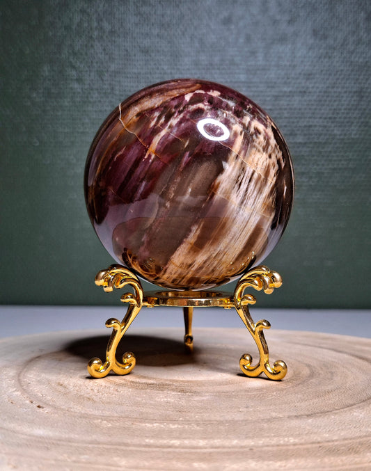 NOUVEAU - Sphère en bois fossile