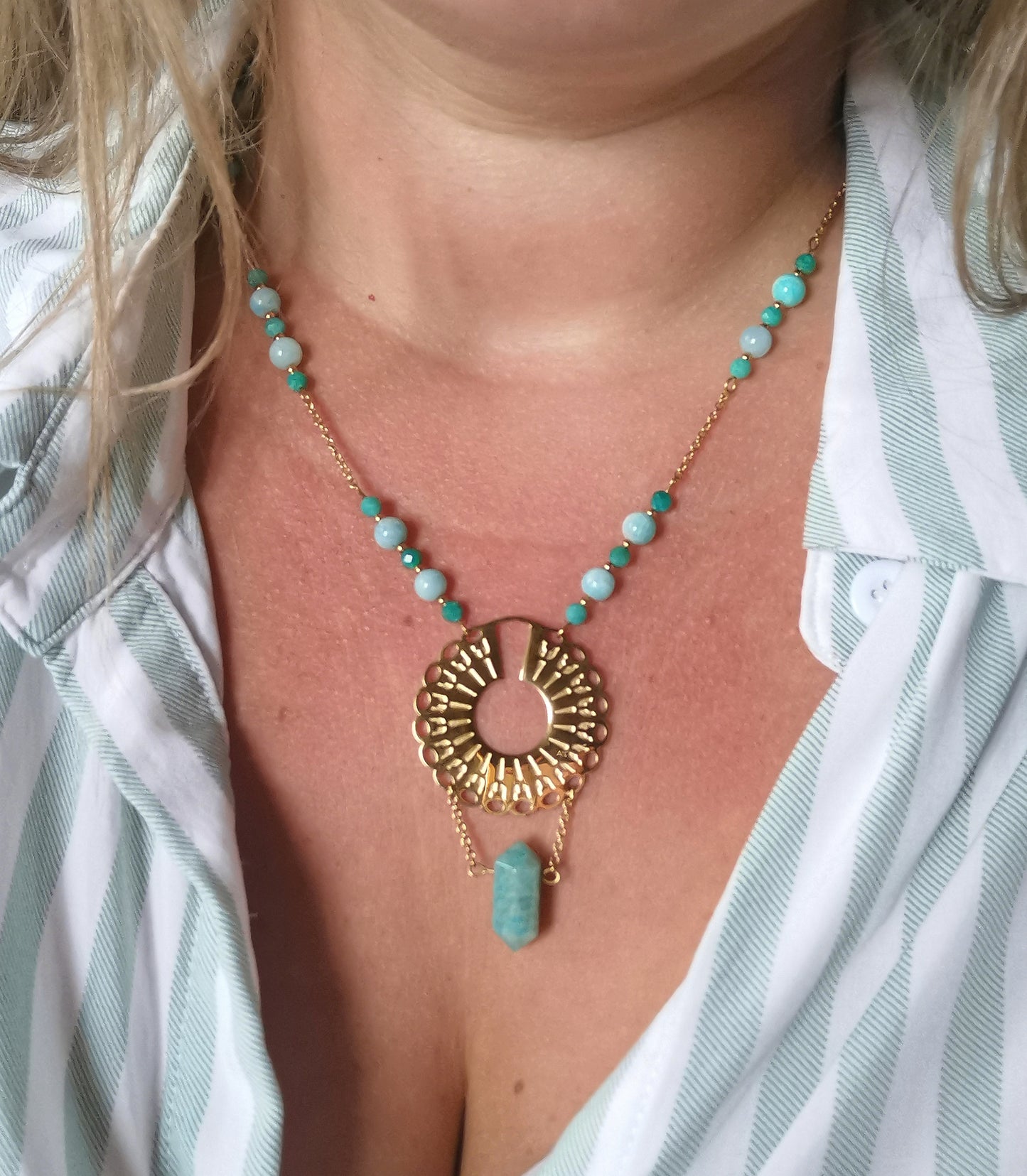 NOUVEAU - Collier en amazonite [Pièce unique]