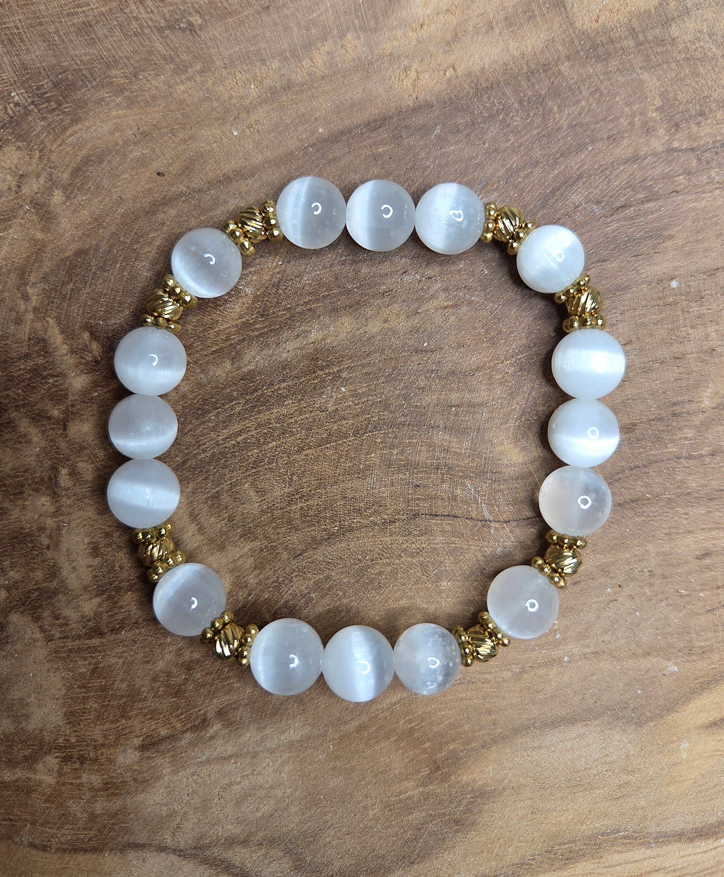 NOUVEAU - Bracelet en sélénite [PIÈCE UNIQUE]